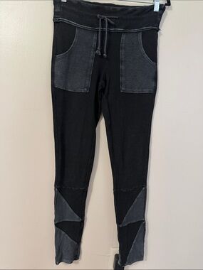 FP Movement by Free People Black Joggers with Gray Panels